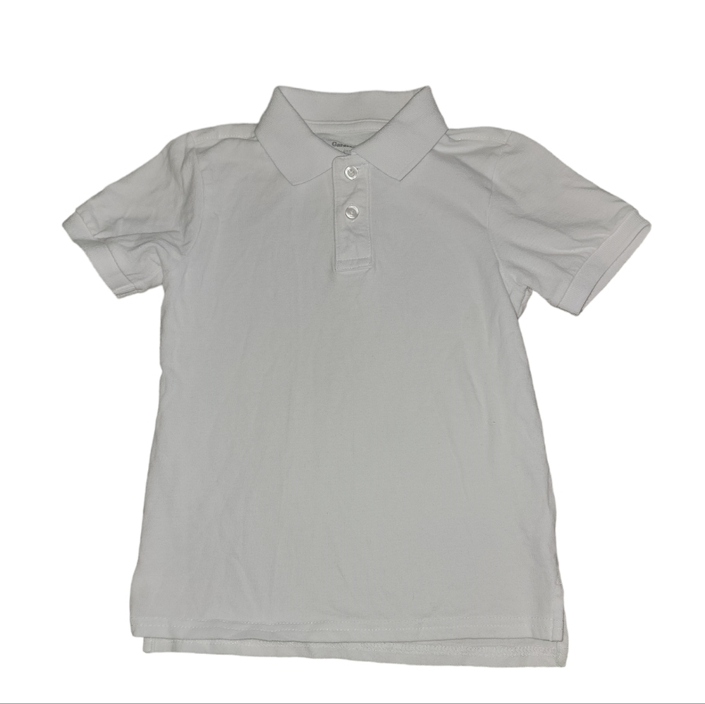 5/$25 Toddler boys 4T white polo shirt